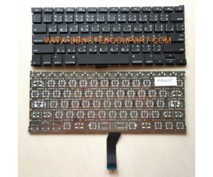 Macbook (Apple) Keyboard คีย์บอร์ด Air 13" A1369  ภาษาไทย อังกฤษ